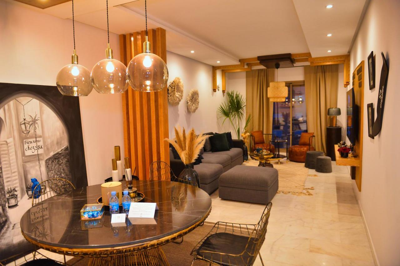 Appartement De Prestige Climatise A L'Hivernage 400M De La Gare Marrákes Kültér fotó
