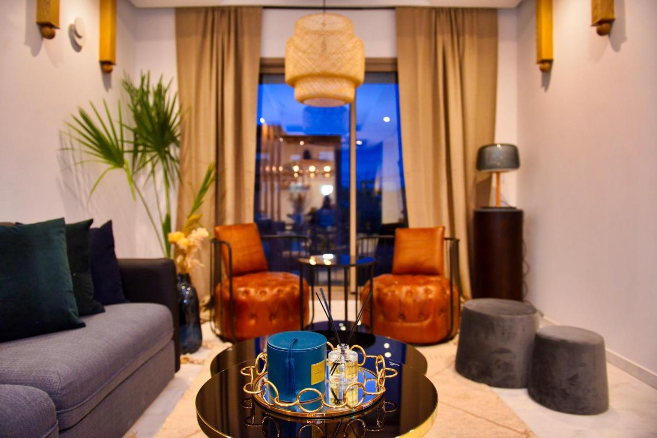 Appartement De Prestige Climatise A L'Hivernage 400M De La Gare Marrákes Kültér fotó